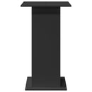 vidaXL fekete szerelt fa bárasztal tárolóval 60 x 60 x 102 cm