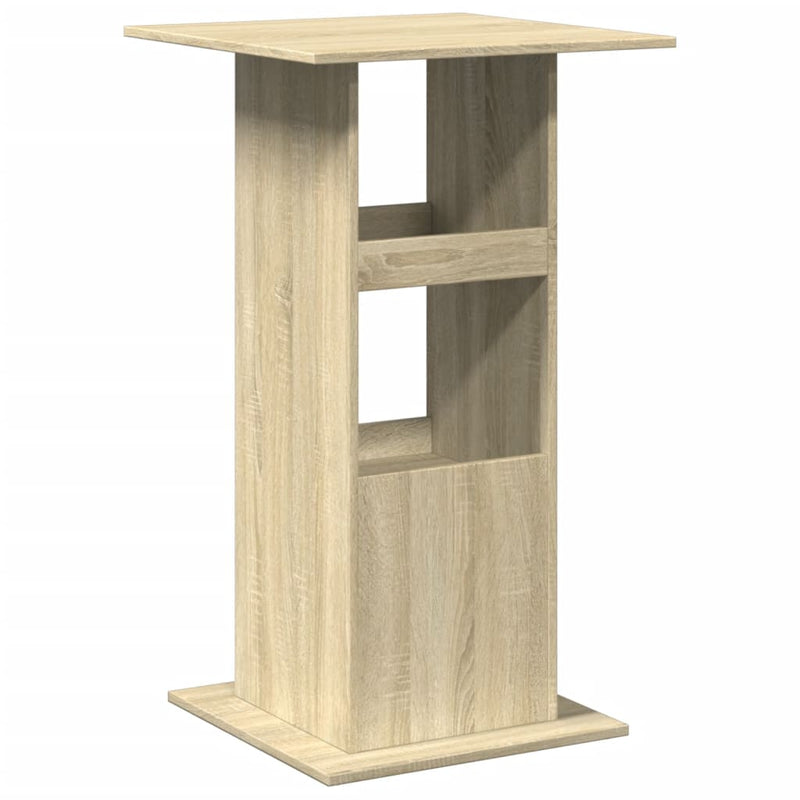 vidaXL sonoma tölgy színű szerelt fa bárasztal tárolóval 60x60x102 cm