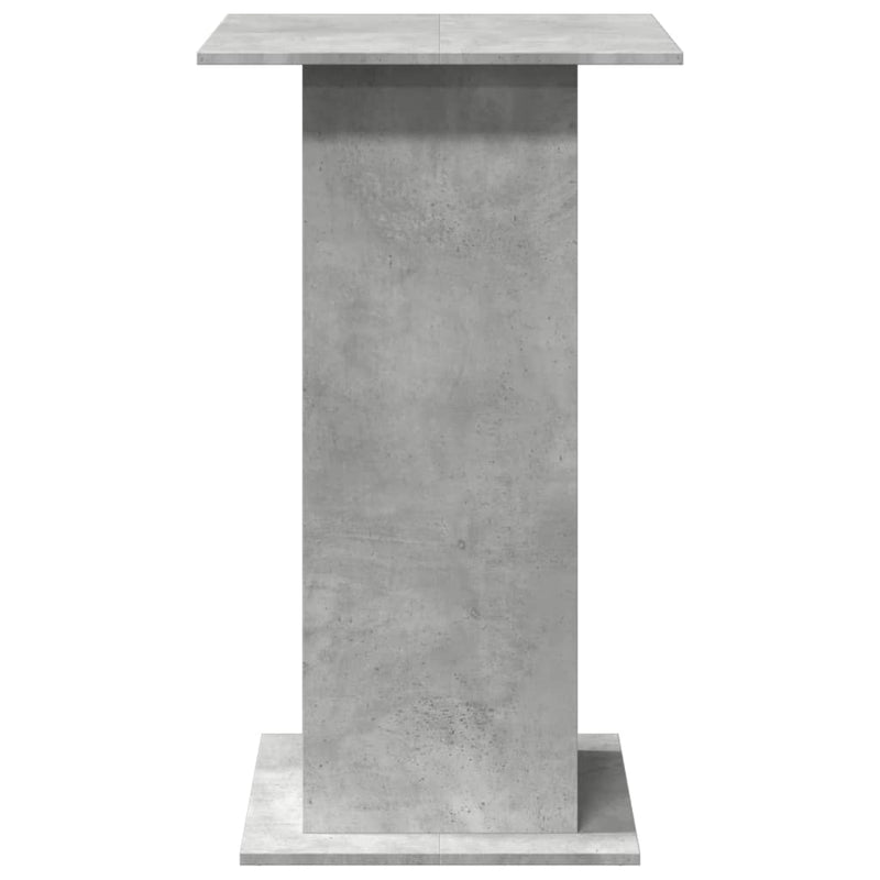 vidaXL betonszürke szerelt fa bárasztal tárolóval 60 x 60 x 102 cm