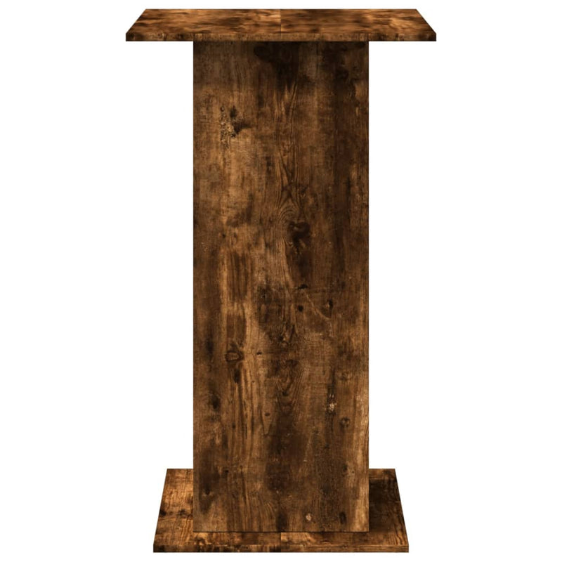 vidaXL füstös tölgy színű szerelt fa bárasztal tárolóval 60x60x102 cm