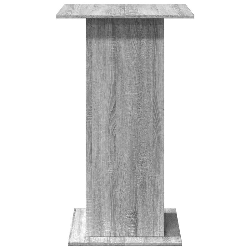 vidaXL szürke sonoma színű szerelt fa bárasztal tárolóval 60x60x102 cm