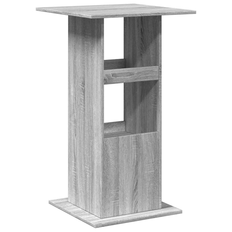 vidaXL szürke sonoma színű szerelt fa bárasztal tárolóval 60x60x102 cm