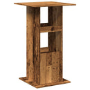 vidaXL antik fa színű szerelt fa bárasztal tárolóval 60 x 60 x 102 cm