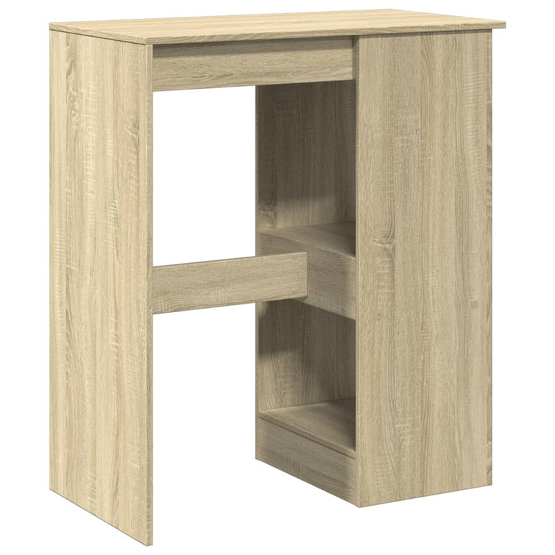 vidaXL sonoma tölgy szerelt fa bárasztal tárolókkal 90x47,5x103,5 cm