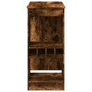 vidaXL füstös tölgy szerelt fa bárasztal tárolókkal 90x47,5x103,5 cm