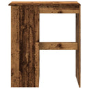 vidaXL antik fa színű szerelt fa bárasztal tárolókkal 90x47,5x103,5 cm