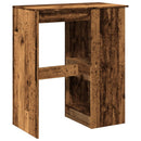 vidaXL antik fa színű szerelt fa bárasztal tárolókkal 90x47,5x103,5 cm