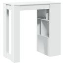 vidaXL fehér szerelt fa tárolórekeszes bárasztal 102 x 50 x 103,5 cm