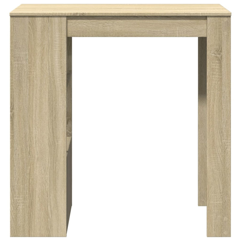 vidaXL sonoma tölgy szerelt fa bárasztal tárolókkal 102x50x103,5 cm