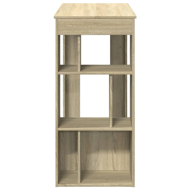 vidaXL sonoma tölgy szerelt fa bárasztal tárolókkal 102x50x103,5 cm