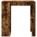 vidaXL füstös tölgy szerelt fa bárasztal tárolókkal 102x50x103,5 cm