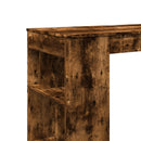 vidaXL füstös tölgy szerelt fa bárasztal tárolókkal 102x50x103,5 cm