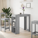 vidaXL szürke sonoma szerelt fa bárasztal tárolókkal 102x50x103,5 cm