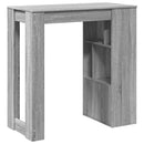 vidaXL szürke sonoma szerelt fa bárasztal tárolókkal 102x50x103,5 cm
