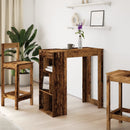 vidaXL antik fa színű szerelt fa bárasztal tárolókkal 102x50x103,5 cm