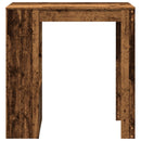 vidaXL antik fa színű szerelt fa bárasztal tárolókkal 102x50x103,5 cm