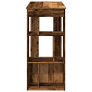 vidaXL antik fa színű szerelt fa bárasztal tárolókkal 102x50x103,5 cm
