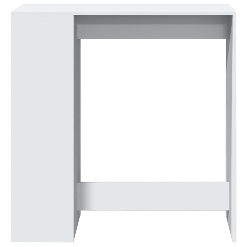 vidaXL fehér szerelt fa tárolórekeszes bárasztal 101 x 40 x 103,5 cm