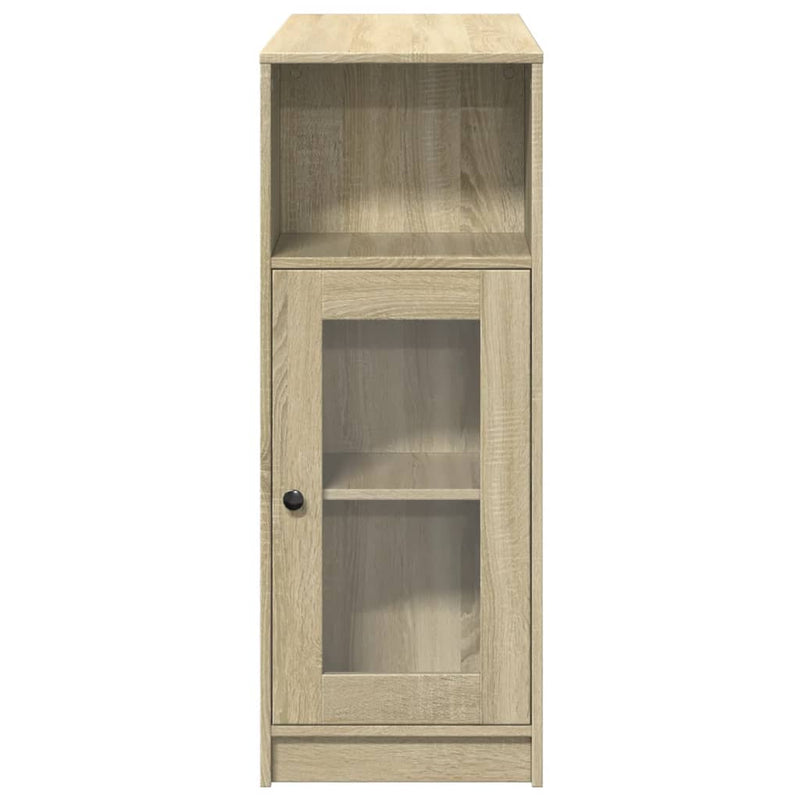 vidaXL sonoma tölgy szerelt fa bárasztal tárolókkal 101x40x103,5 cm