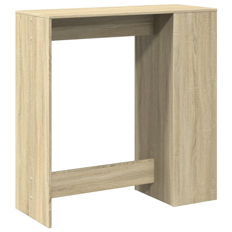 vidaXL sonoma tölgy szerelt fa bárasztal tárolókkal 101x40x103,5 cm