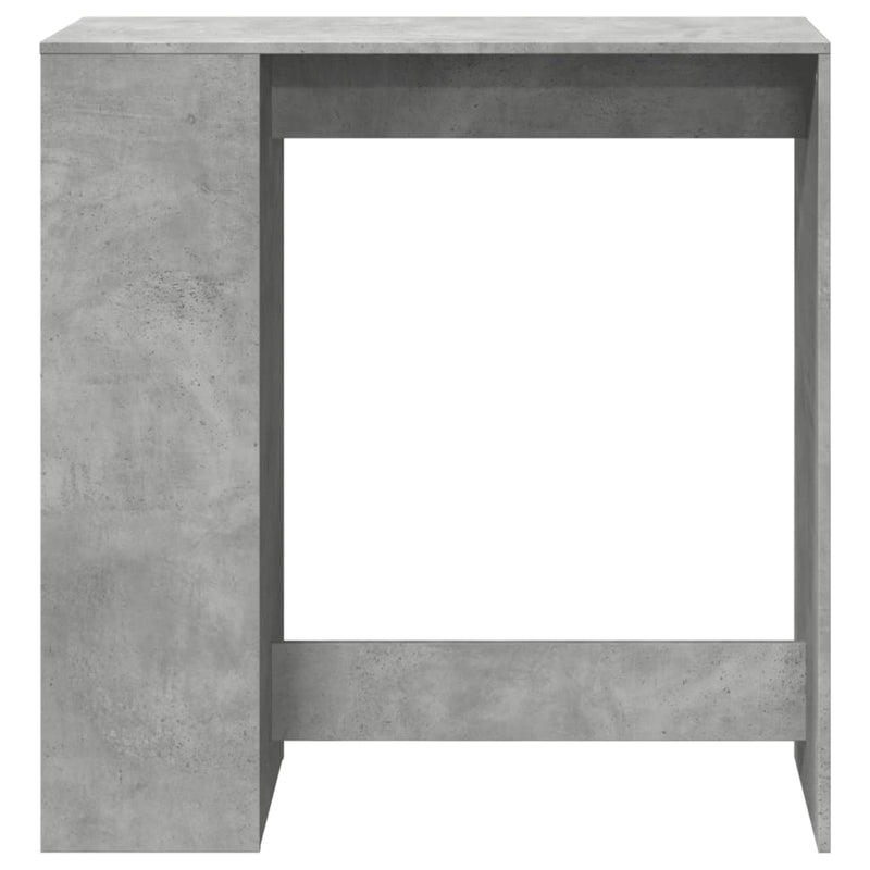 vidaXL betonszürke szerelt fa tárolórekeszes bárasztal 101x40x103,5 cm