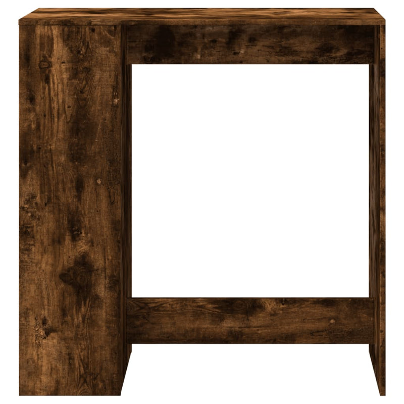 vidaXL füstös tölgy szerelt fa bárasztal tárolókkal 101x40x103,5 cm
