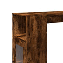 vidaXL füstös tölgy szerelt fa bárasztal tárolókkal 101x40x103,5 cm