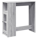 vidaXL szürke sonoma szerelt fa bárasztal tárolókkal 101x40x103,5 cm