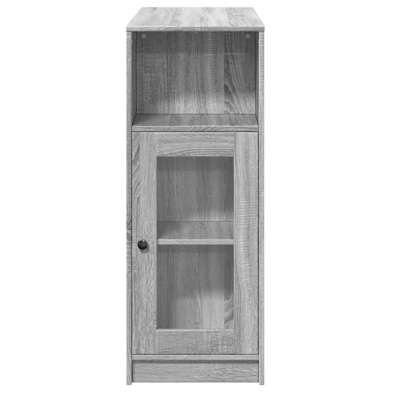 vidaXL szürke sonoma szerelt fa bárasztal tárolókkal 101x40x103,5 cm