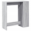 vidaXL szürke sonoma szerelt fa bárasztal tárolókkal 101x40x103,5 cm