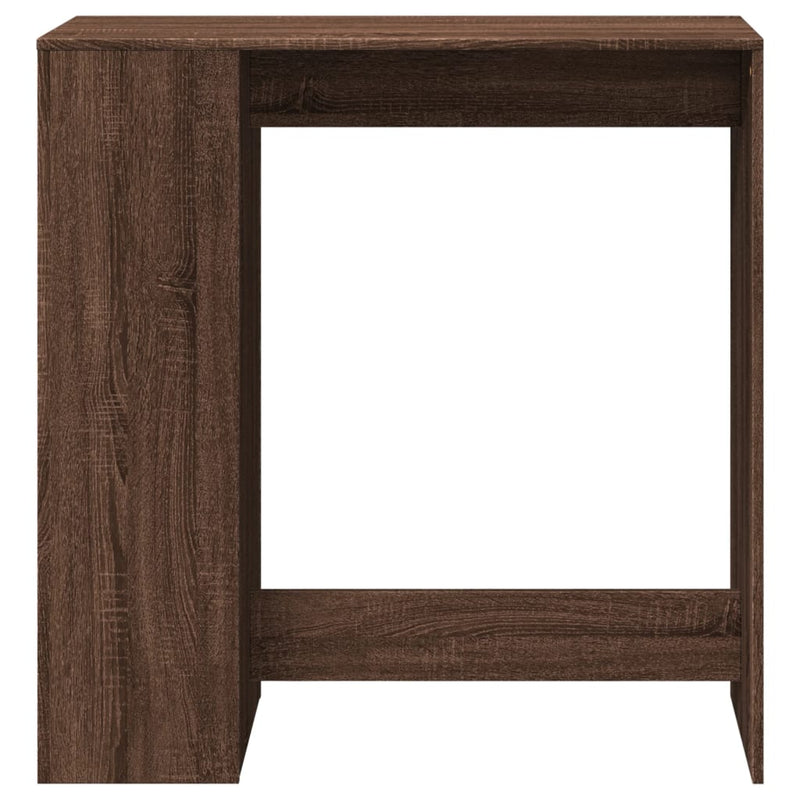 vidaXL barna tölgy szerelt fa tárolórekeszes bárasztal 101x40x103,5 cm