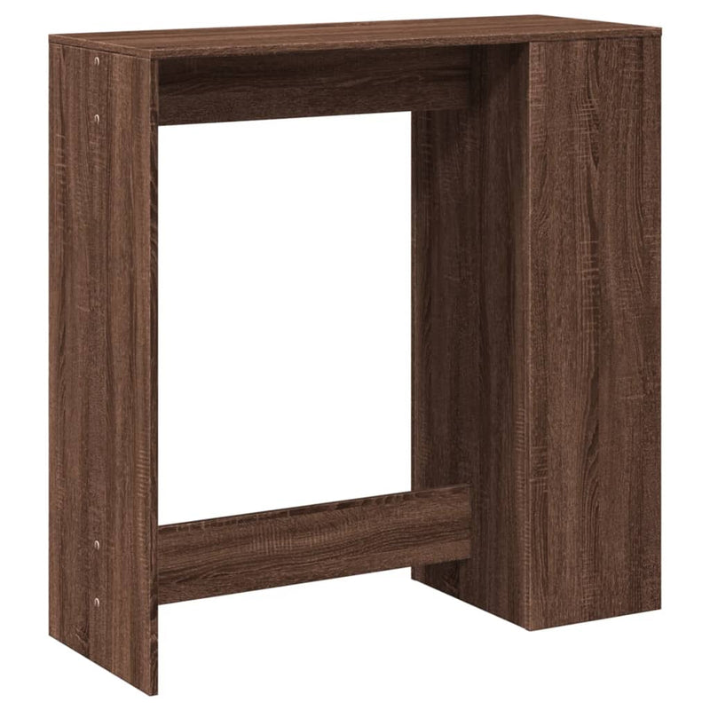 vidaXL barna tölgy szerelt fa tárolórekeszes bárasztal 101x40x103,5 cm