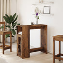 vidaXL antik fa színű szerelt fa bárasztal tárolókkal 101x40x103,5 cm
