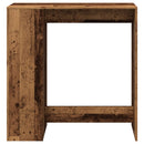 vidaXL antik fa színű szerelt fa bárasztal tárolókkal 101x40x103,5 cm