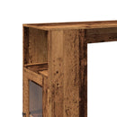 vidaXL antik fa színű szerelt fa bárasztal tárolókkal 101x40x103,5 cm