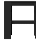 vidaXL fekete szerelt fa tárolórekeszes bárasztal 90 x 40 x 103,5 cm