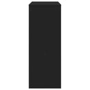 vidaXL fekete szerelt fa tárolórekeszes bárasztal 90 x 40 x 103,5 cm