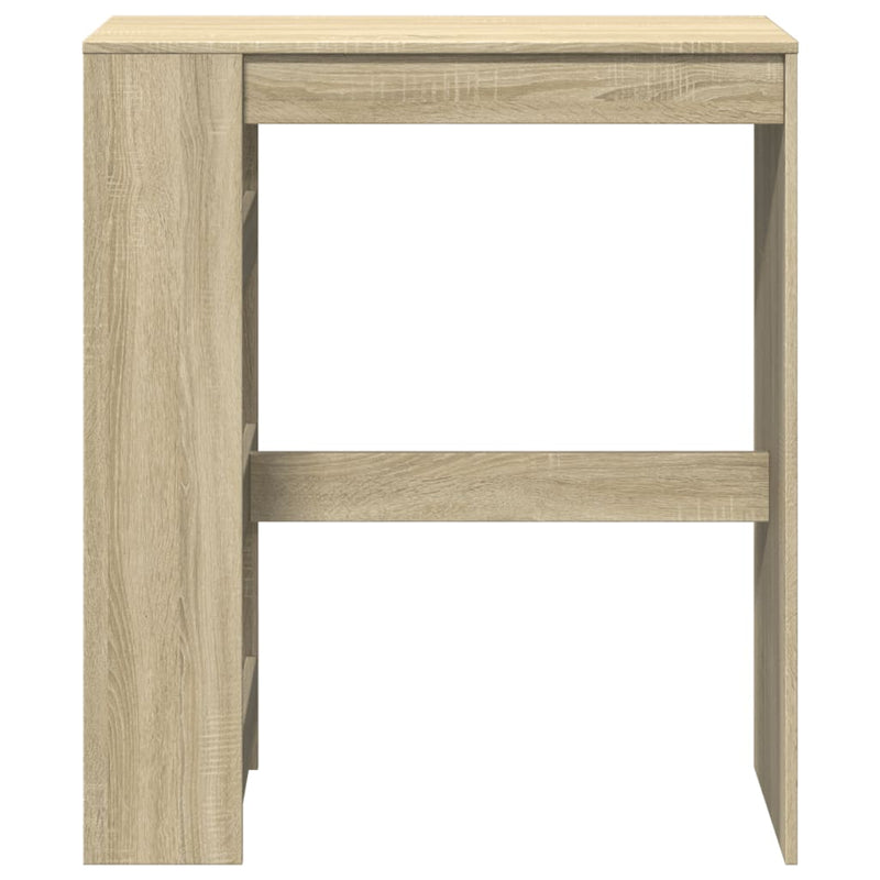 vidaXL sonoma tölgy szerelt fa bárasztal tárolókkal 90 x 40 x 103,5 cm