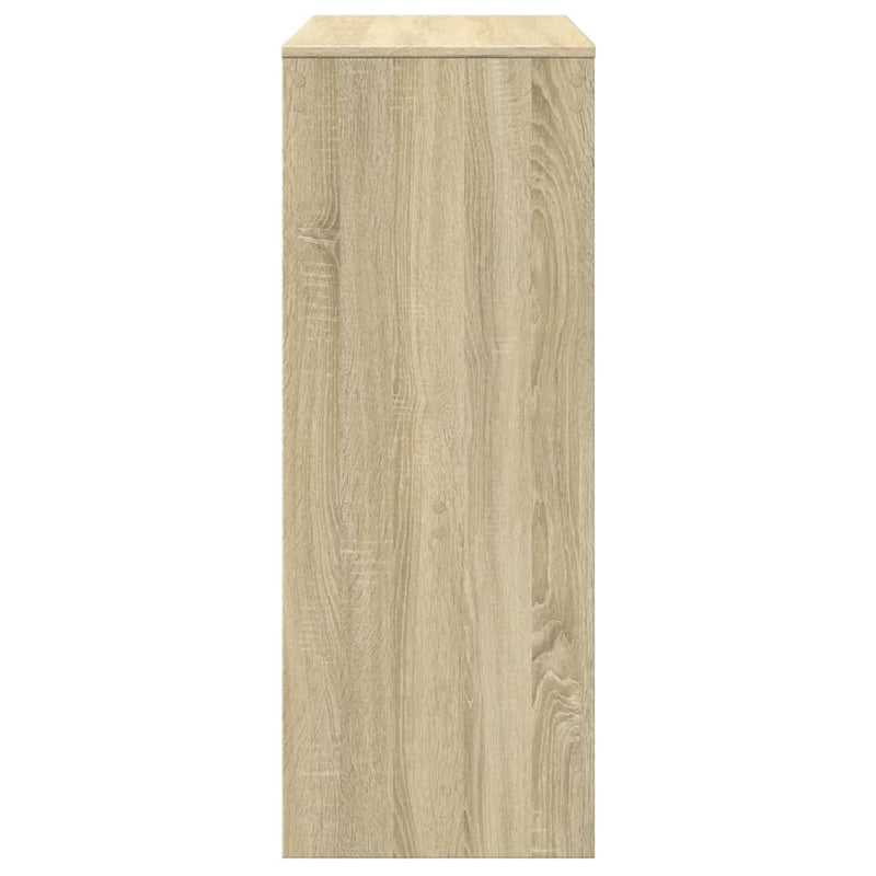 vidaXL sonoma tölgy szerelt fa bárasztal tárolókkal 90 x 40 x 103,5 cm