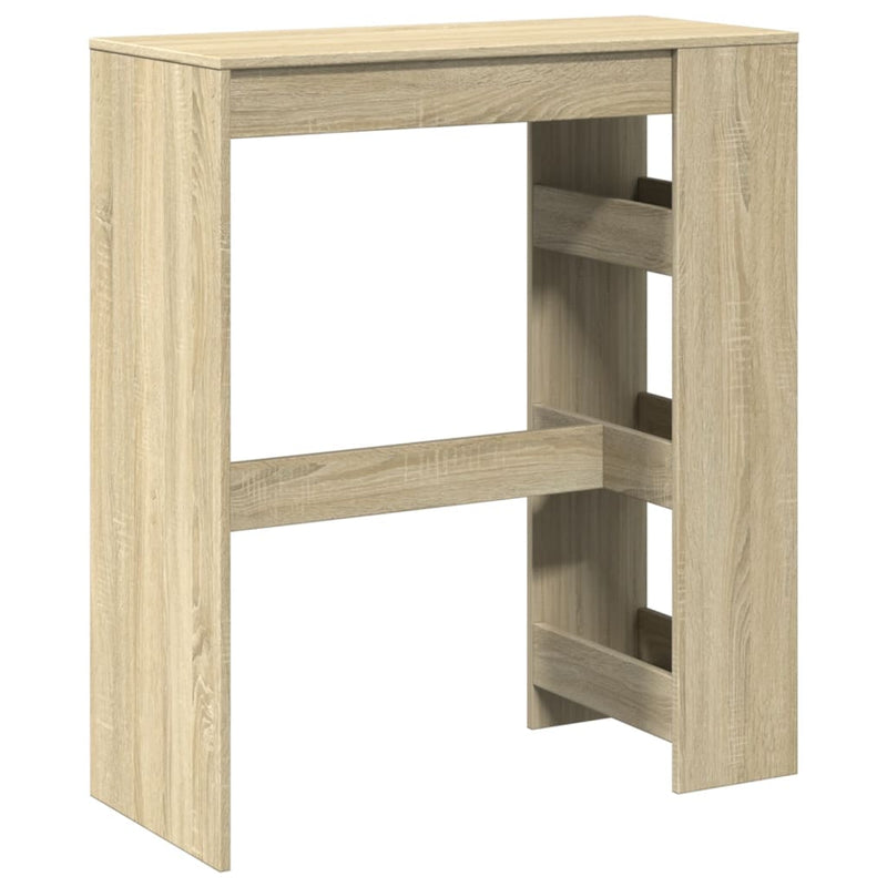 vidaXL sonoma tölgy szerelt fa bárasztal tárolókkal 90 x 40 x 103,5 cm