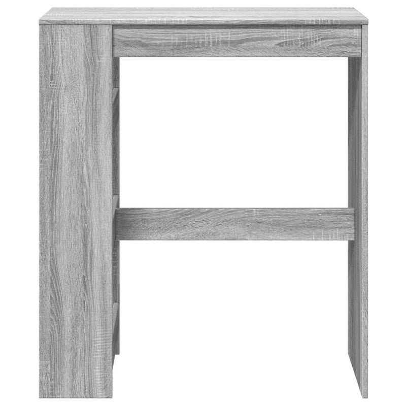 vidaXL szürke sonoma szerelt fa bárasztal tárolókkal 90x40x103,5 cm