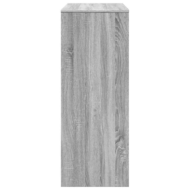 vidaXL szürke sonoma szerelt fa bárasztal tárolókkal 90x40x103,5 cm