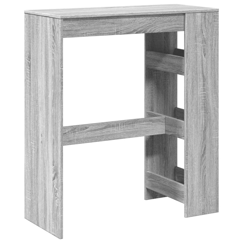 vidaXL szürke sonoma szerelt fa bárasztal tárolókkal 90x40x103,5 cm