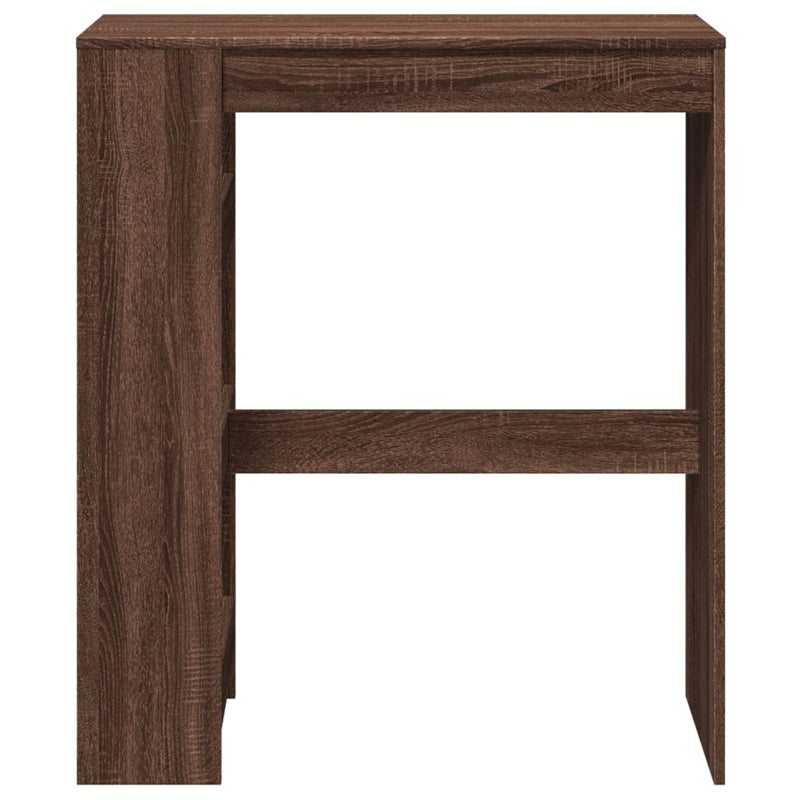 vidaXL barna tölgy szerelt fa tárolórekeszes bárasztal 90x40x103,5 cm
