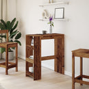 vidaXL antik fa színű szerelt fa bárasztal tárolókkal 90x40x103,5 cm