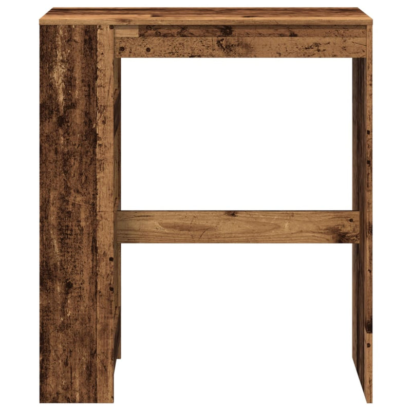 vidaXL antik fa színű szerelt fa bárasztal tárolókkal 90x40x103,5 cm