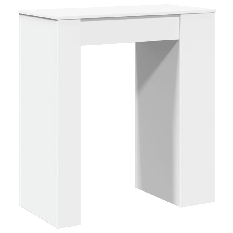 vidaXL fehér szerelt fa tárolórekeszes bárasztal 95 x 47 x 103,5 cm