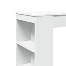 vidaXL fehér szerelt fa tárolórekeszes bárasztal 95 x 47 x 103,5 cm