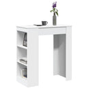 vidaXL fehér szerelt fa tárolórekeszes bárasztal 95 x 47 x 103,5 cm
