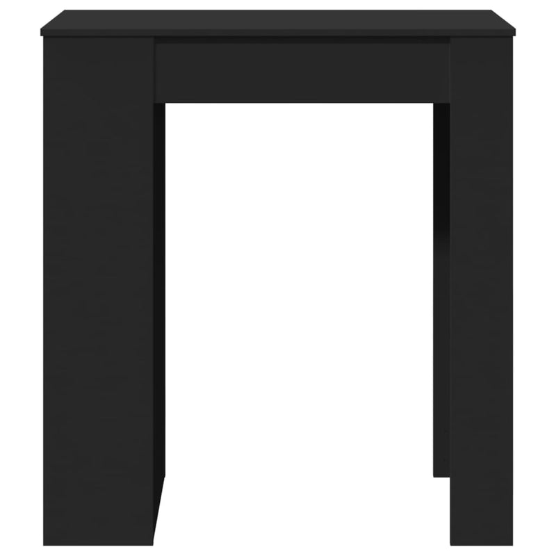 vidaXL fekete szerelt fa tárolórekeszes bárasztal 95 x 47 x 103,5 cm